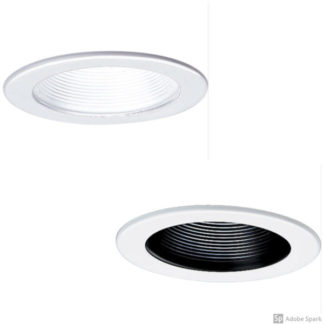 4 DOWNLIGHT/BLACK BAFFLE/NON-IC HOUSING/PAR 30 LED"