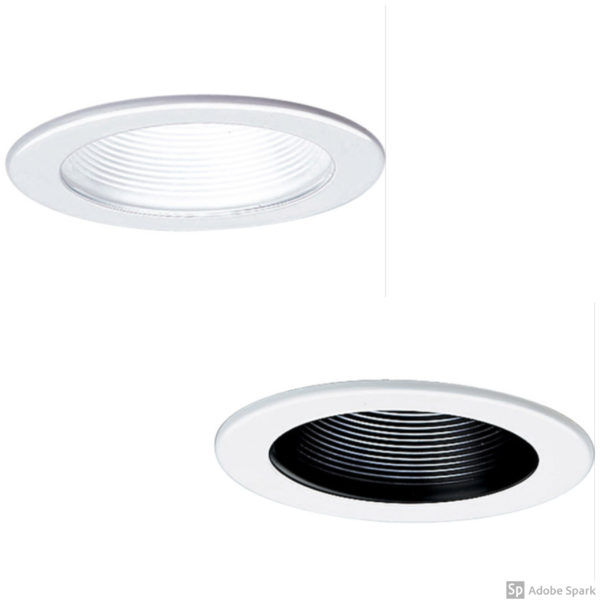 4 DOWNLIGHT/BLACK BAFFLE/NON-IC HOUSING/PAR 30 LED"