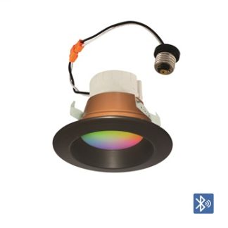 5 Recessed Downlight/ Black Finish/ Integrated Smart LED/ RGBW"